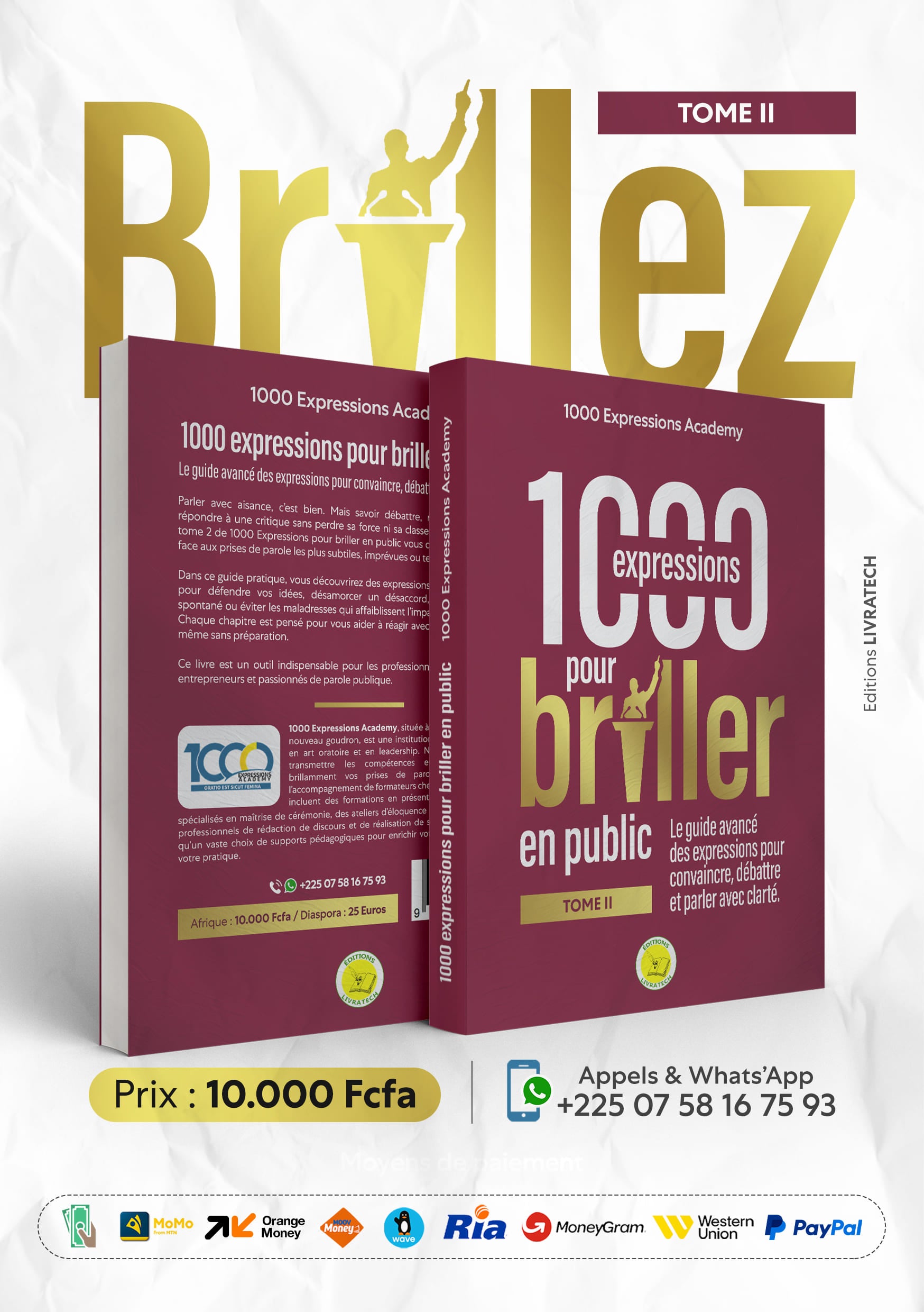 1000 EXPRESSIONS POUR BRILLER EN PUBLIC TOME 2